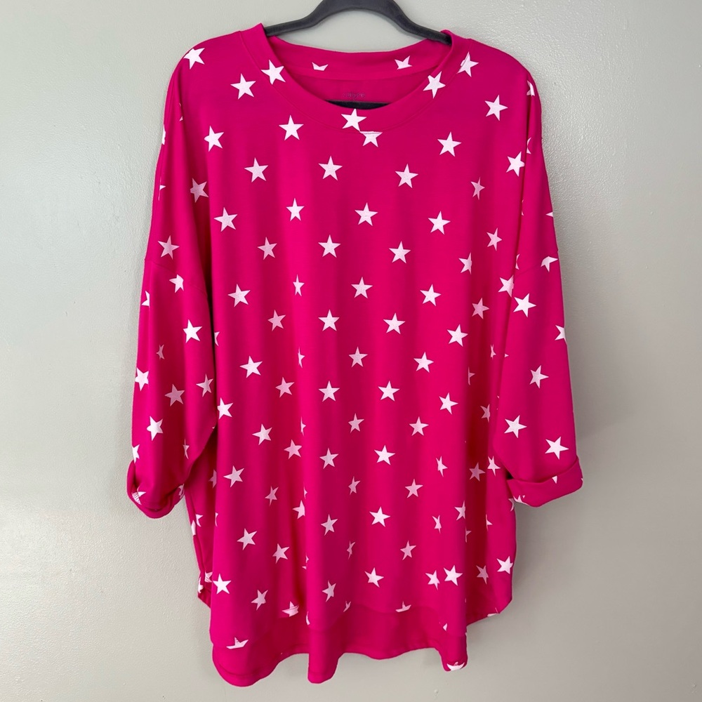 Crown&Ivy Pink Stars Tee